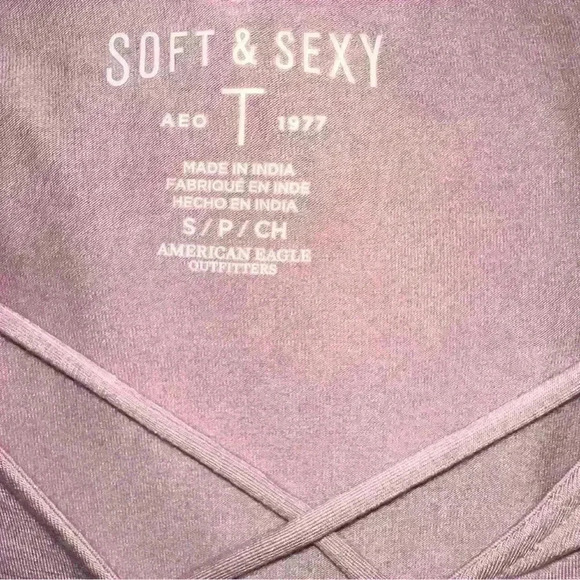 NWT American Eagle Pink/Purple Blouse - Picture 8 of 10